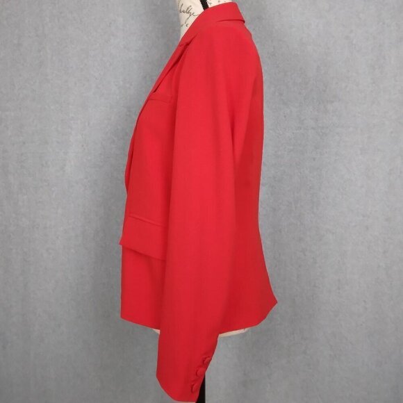 Lulu's | NWT Red Single Button Blazer Jacket | Size S - Picture 3 of 8